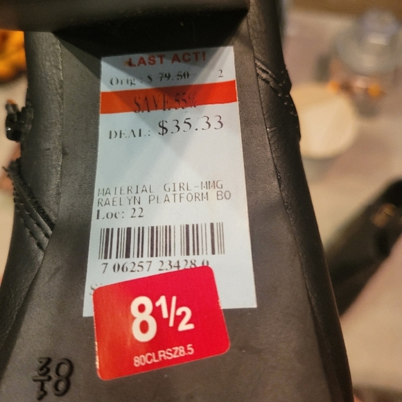 Material Girl Chic Black Ankle Boots - Picture 2 of 6